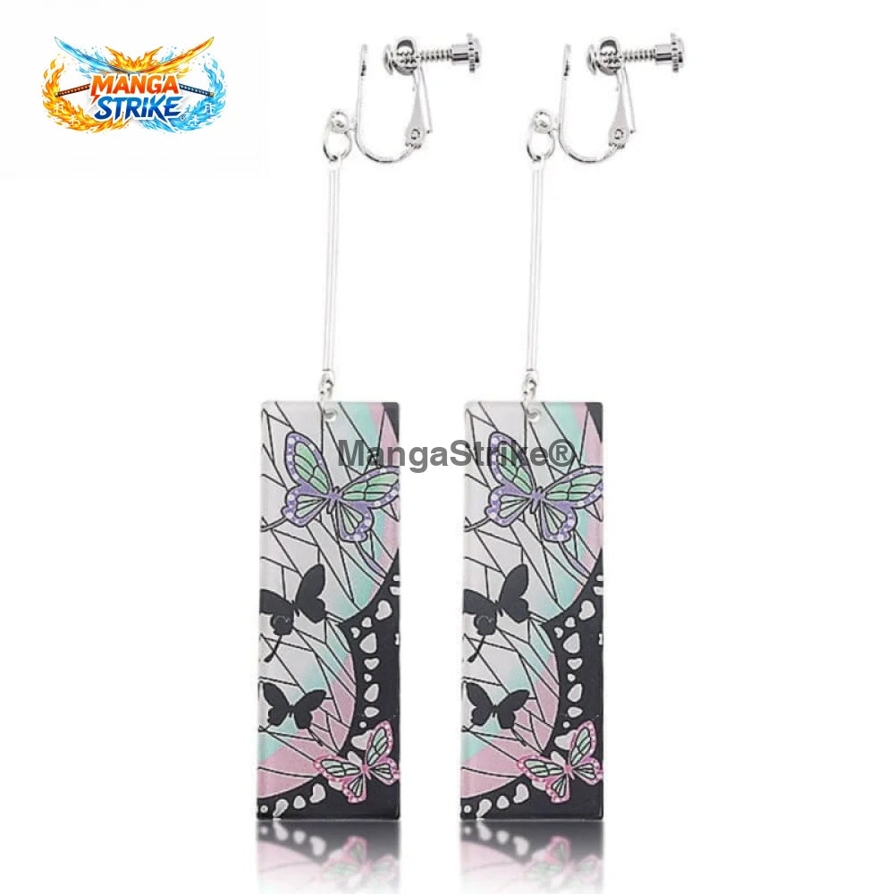 Boucles Demon Slayer - D’oreilles Shinobu - Boucles d’oreilles Shinobu Kocho - bijoux