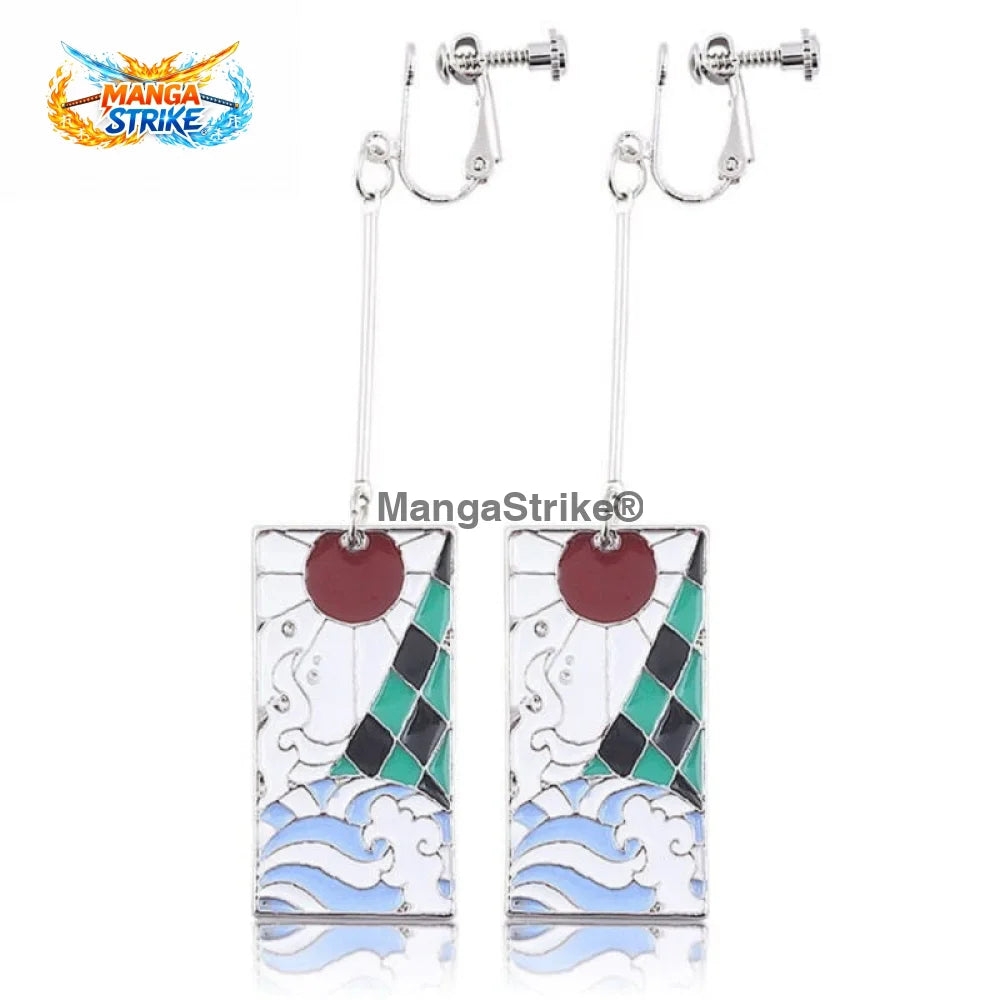 Boucles Demon Slayer - D’oreilles Tanjiro - Boucles d’oreilles Tanjiro - bijoux