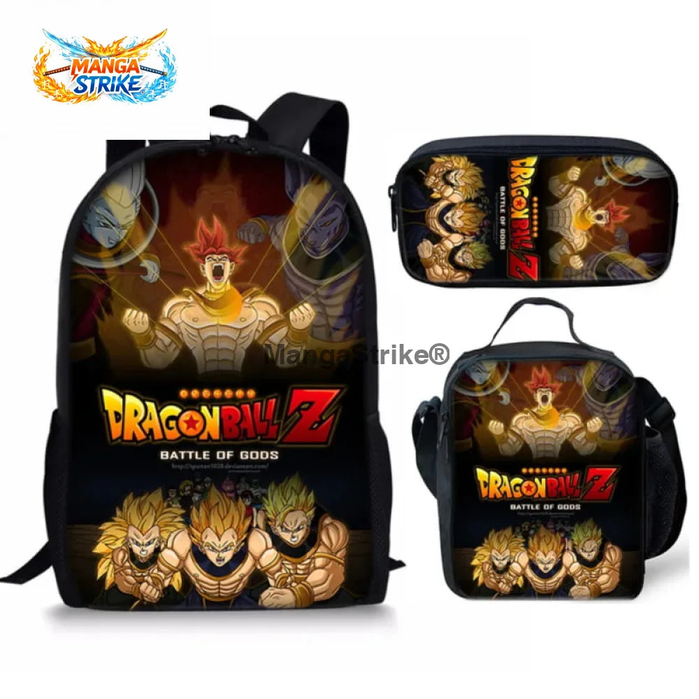 Cartable Dragon Ball Z - avec Trousse et Sacoche Saiyan Légendaire