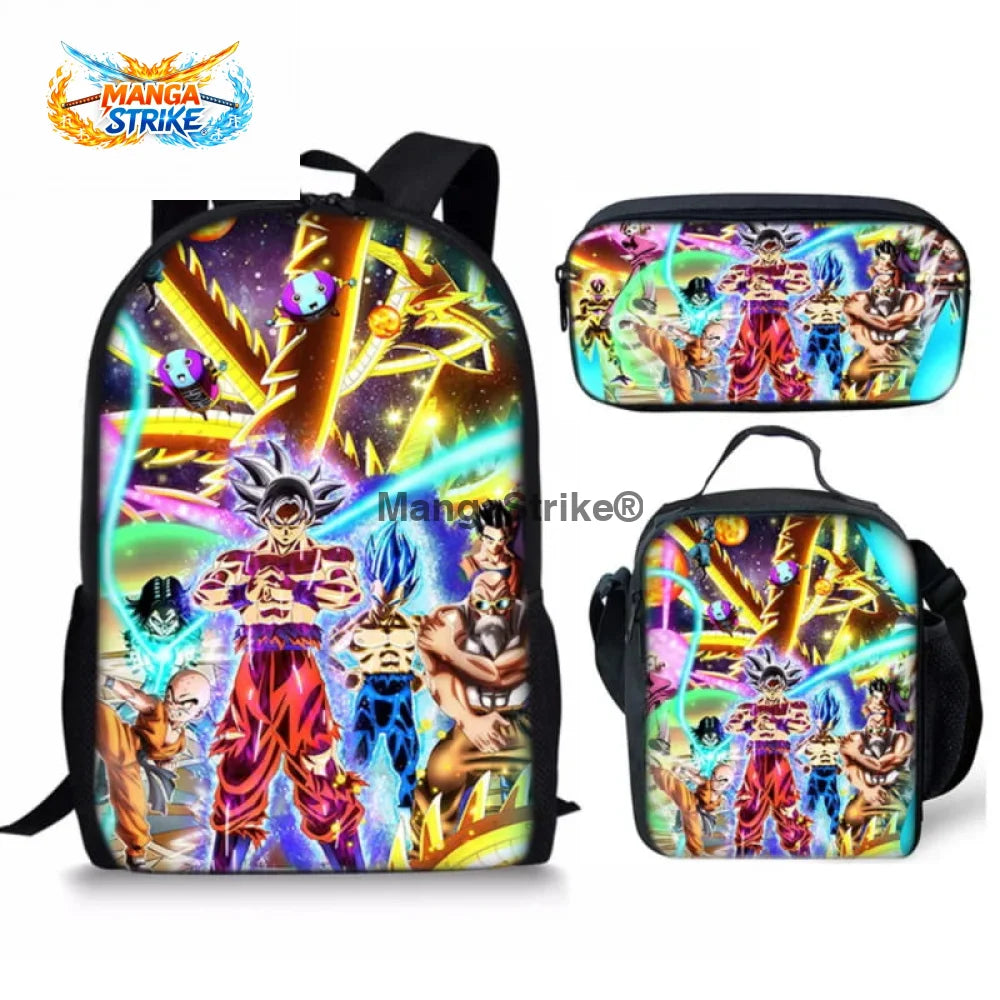 Cartable Dragon Ball Z - avec Trousse et Sacoche Tournoi du Pouvoir