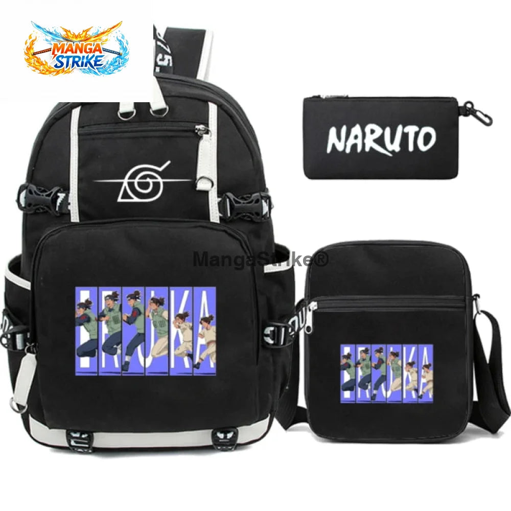 Cartable Naruto - avec Trousse et Saccoche Iruka Umino