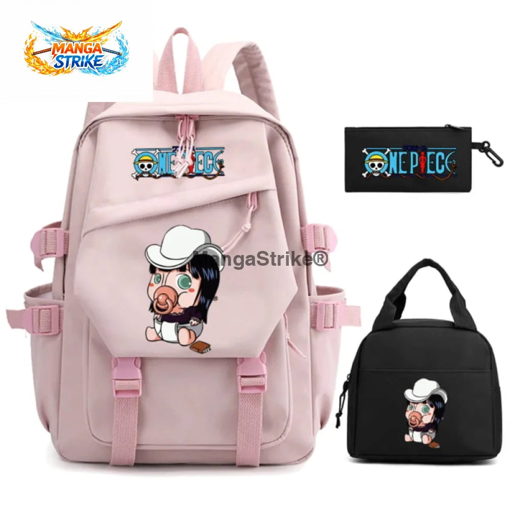 Cartable One Piece - avec Trousse et Sacoche Bébé Nico Robin