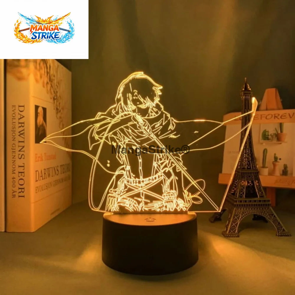 Lampe Attaque des Titans - LED Livaï (Rivaille) Ackerman avec un arc - Livaï (Rivaille) Ackerman avec un arc