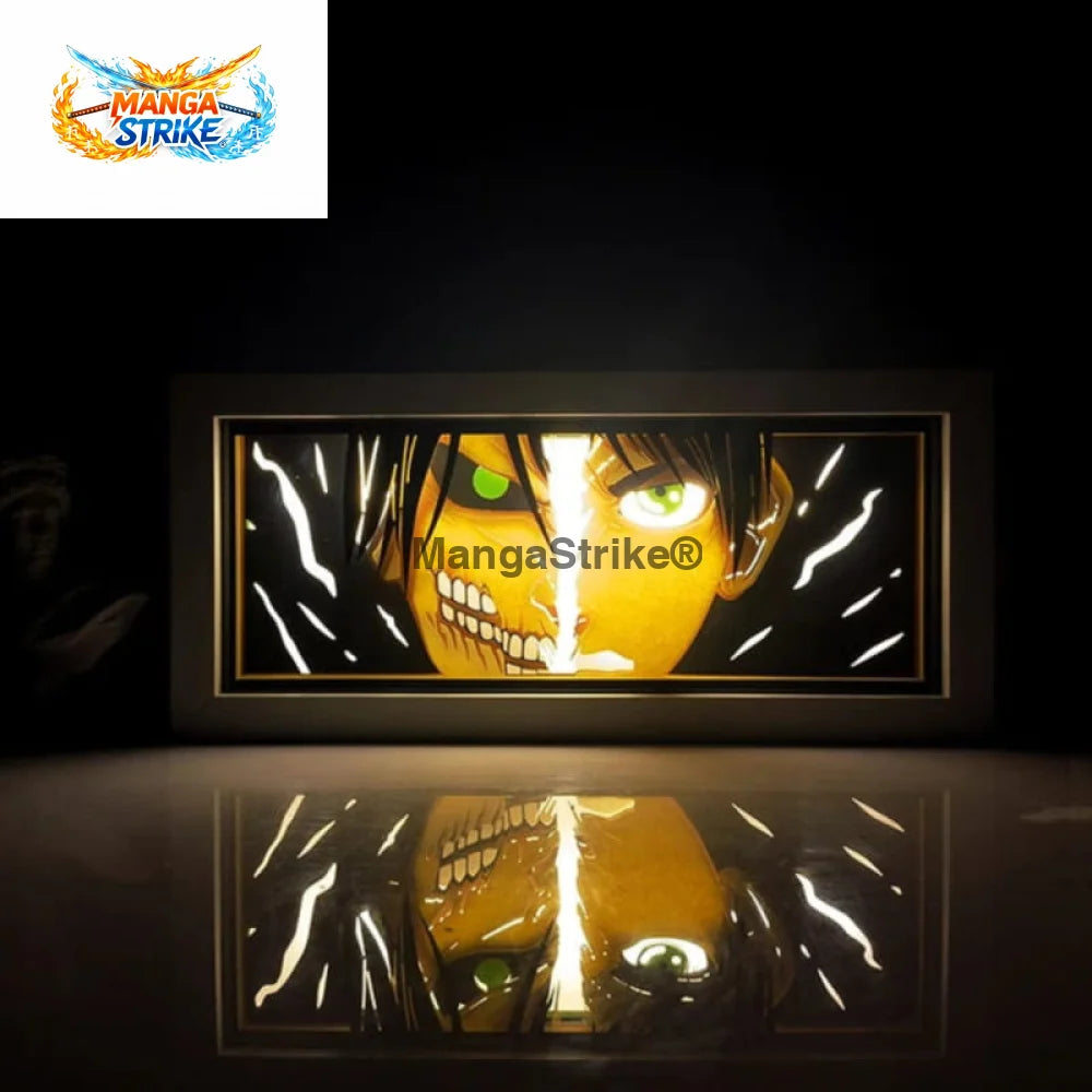Lampe Attaque des Titans - veilleuse 3D Eren x Titan Assaillant