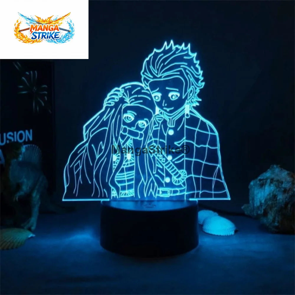 Lampe Demon Slayer - LED Nezuko et Tanjiro - Fratrie Kamado