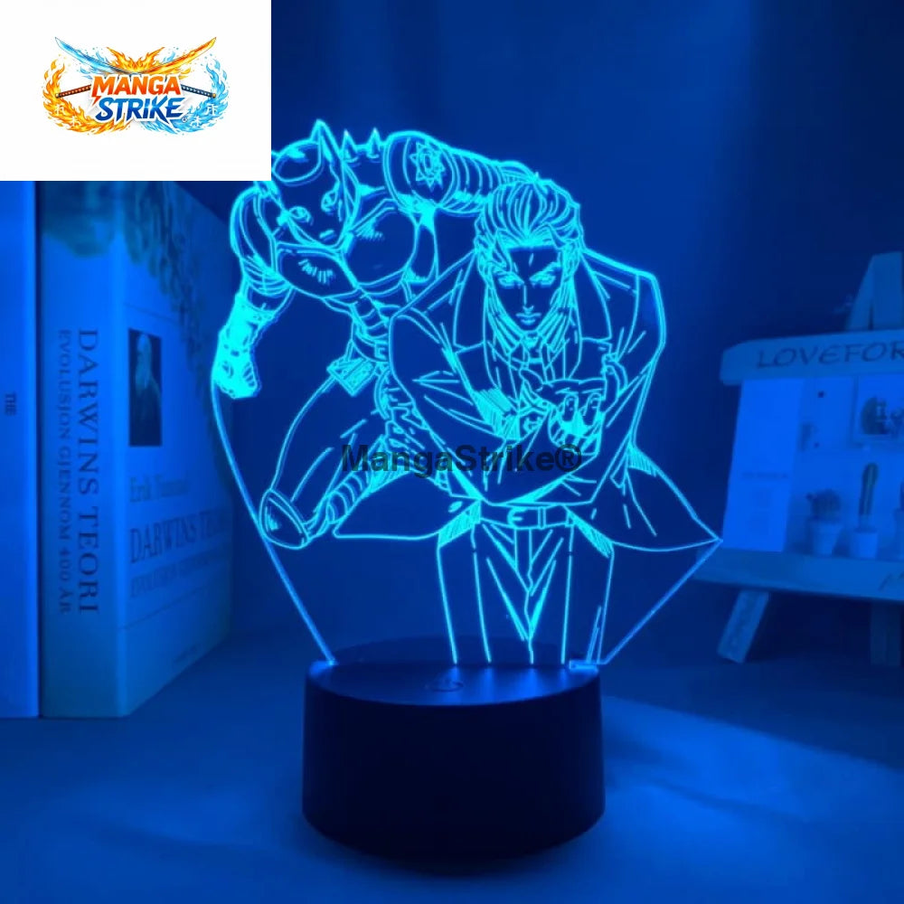 Lampe Jojo’s Bizarre Adventure - LED Yoshikage Kira avec son stand - Yoshikage Kira avec Killer Queen