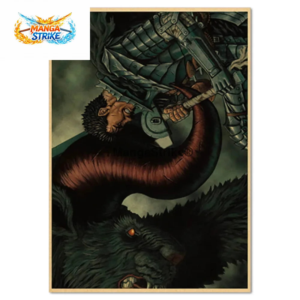 Poster Berserk - Guts vs Zodd