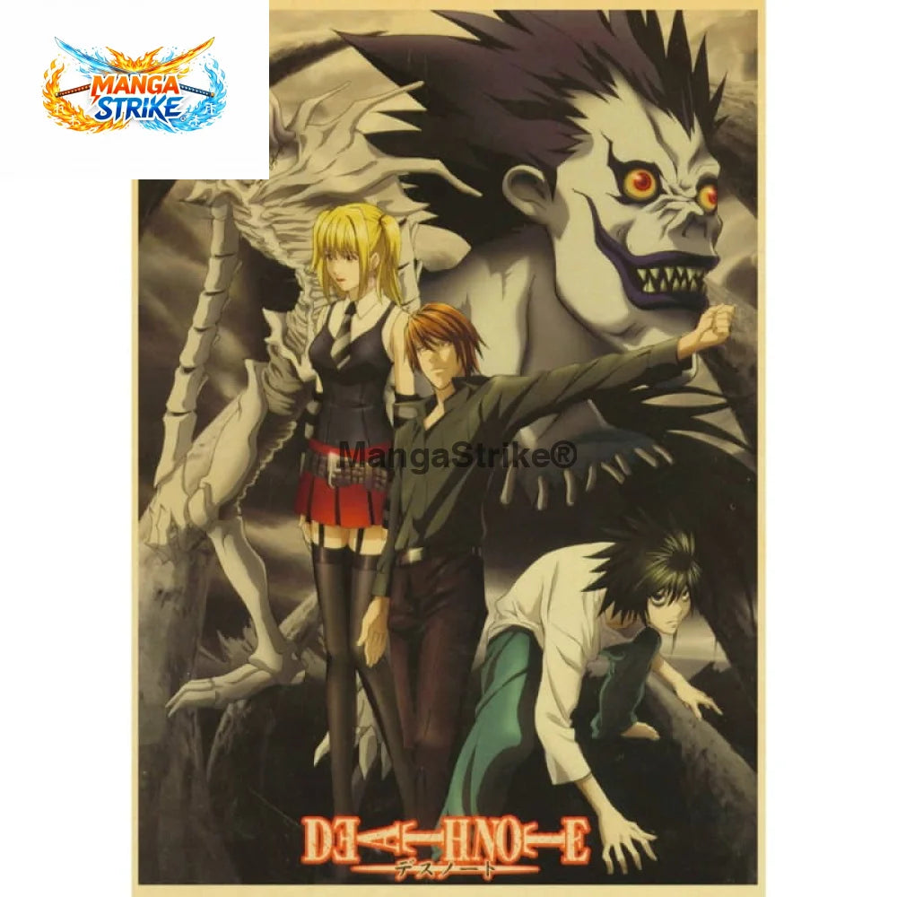 Poster Death Note - Personnages Principaux - Death Note