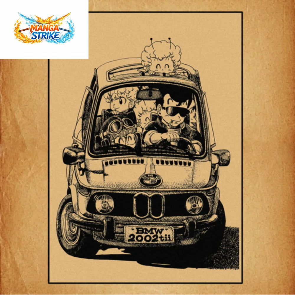 Poster Dragon Ball Z - Aralé ’Car’ - Arale