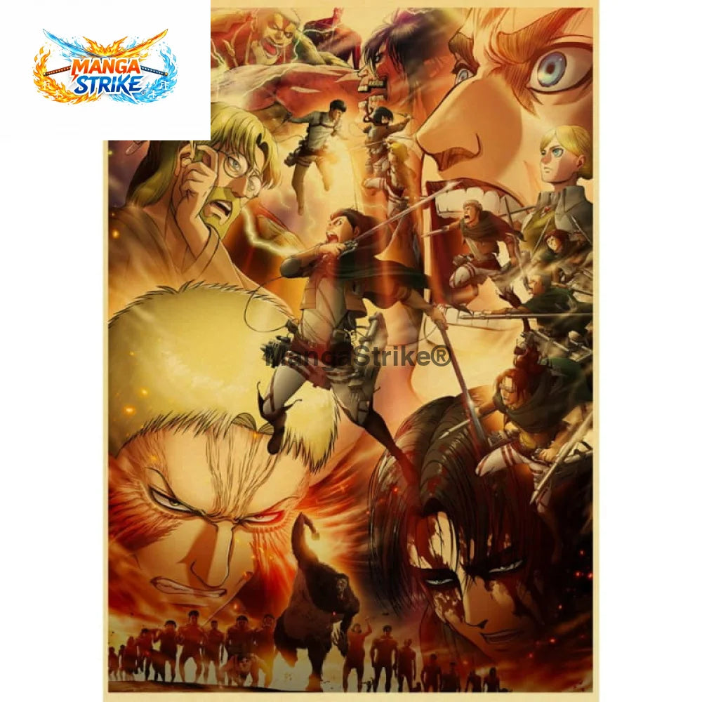 Poster L’Attaque des Titans - Bataille de Shiganshina - Bataille de Shiganshina