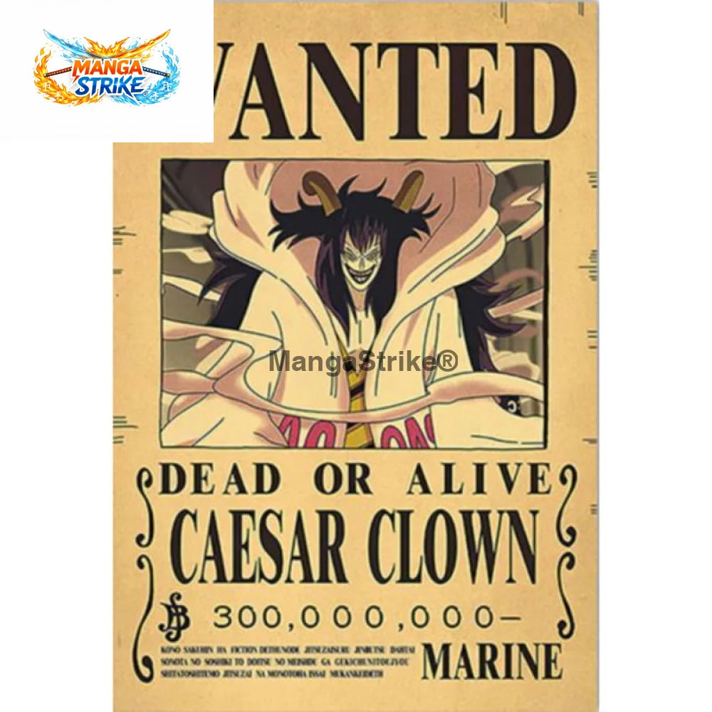 Poster One Piece - Wanted César - Poster Wanted César Clown