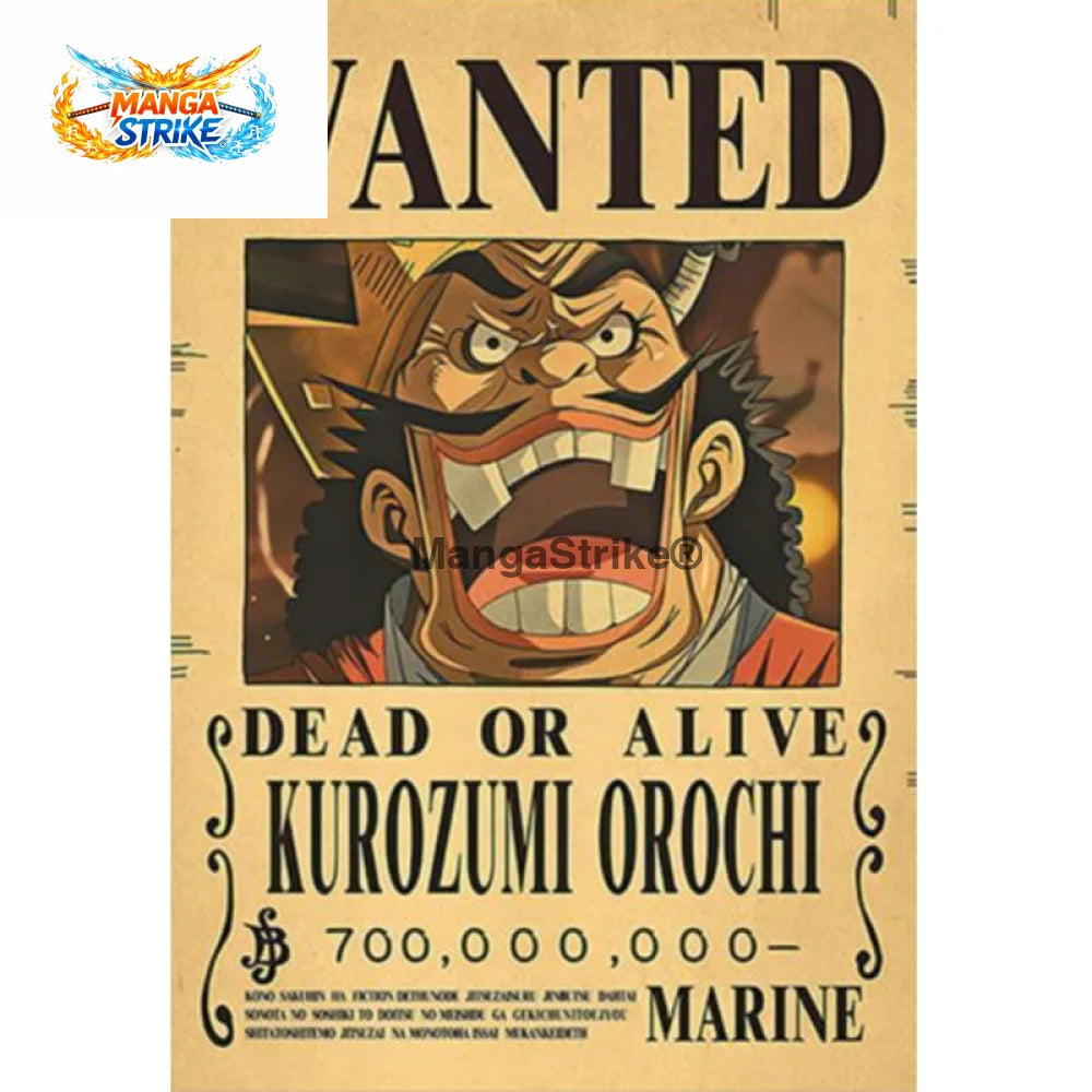 Poster One Piece - Wanted Orochi - Poster Wanted Orochi