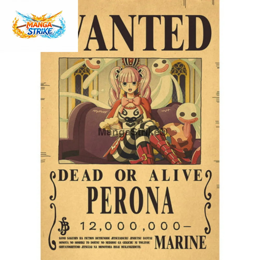 Poster One Piece - Wanted Perona - Poster Wanted Perona