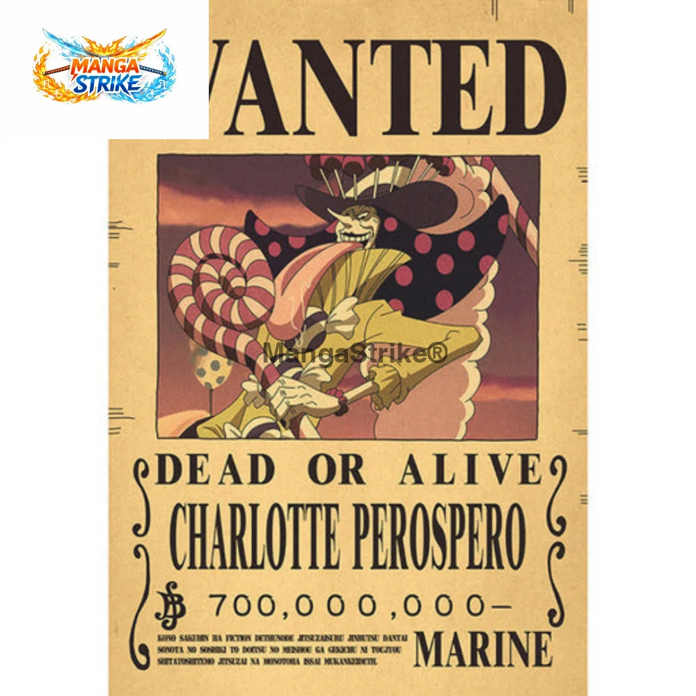 Poster One Piece - Wanted Perospero - Poster Charlotte Perospero
