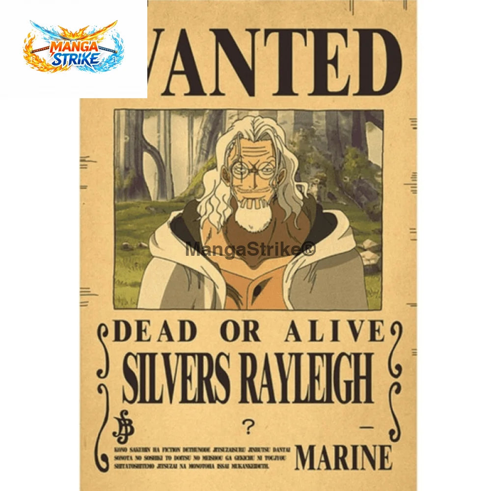 Poster One Piece - Wanted Silver Rayleigh - Silver Rayleigh - bijoux