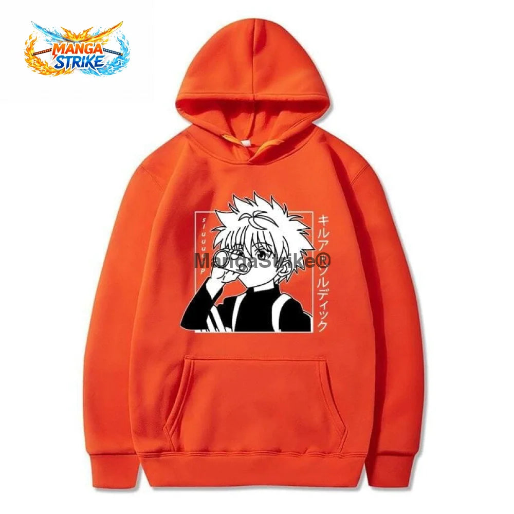 Pull Hunter x Hunter - Kirua Zoldik - Orange / XS - pull