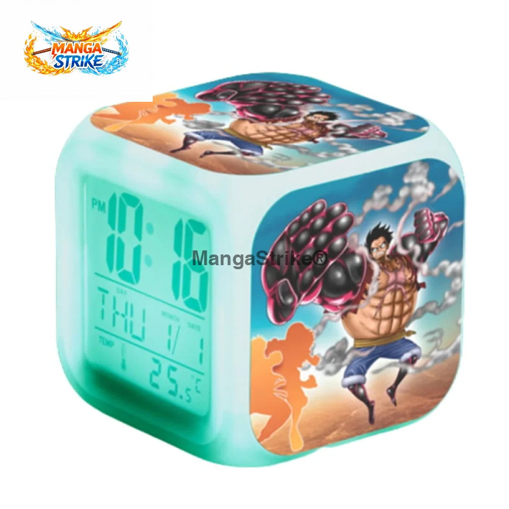 Réveil One Piece - Monkey D Luffy Gear 4th - Réveil Led Monkey D Luffy Gear 4th
