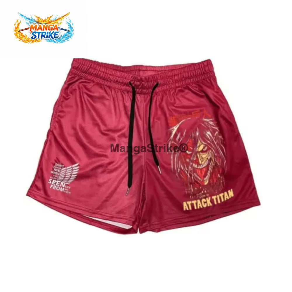 Short Attaque des Titans - Titan Assaillant Rose - XS