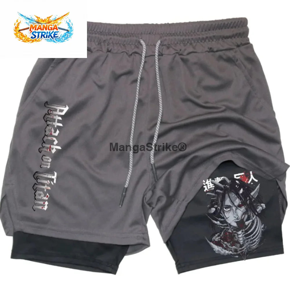 Short Attaque des Titans - Titan Originel Gris - XS