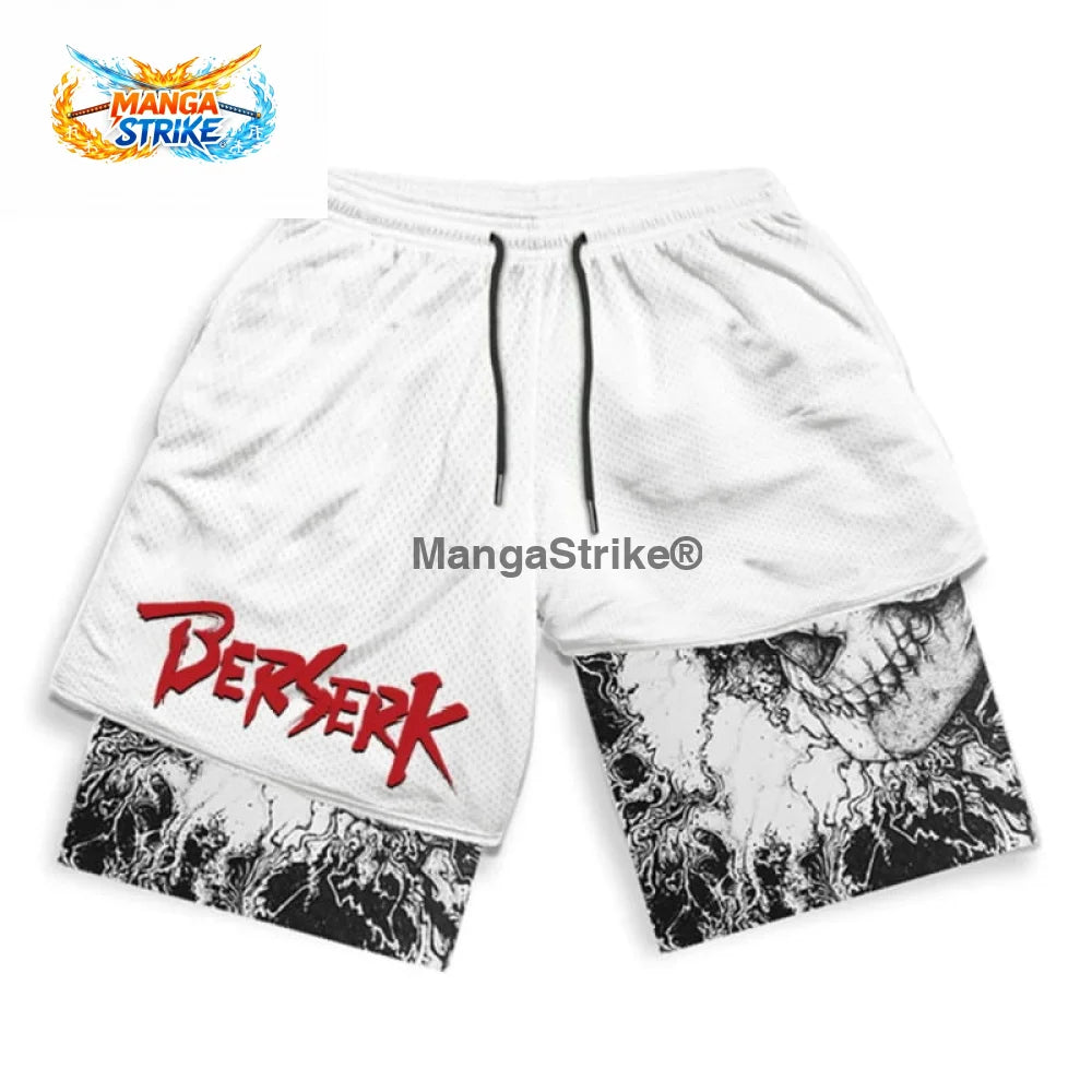 Short Berserk - Chevalier Squelette Blanc - XS