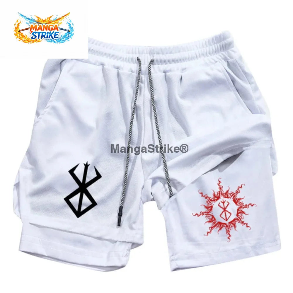 Short Berserk - Marque du Sacrifice Blanc et Rouge - XS