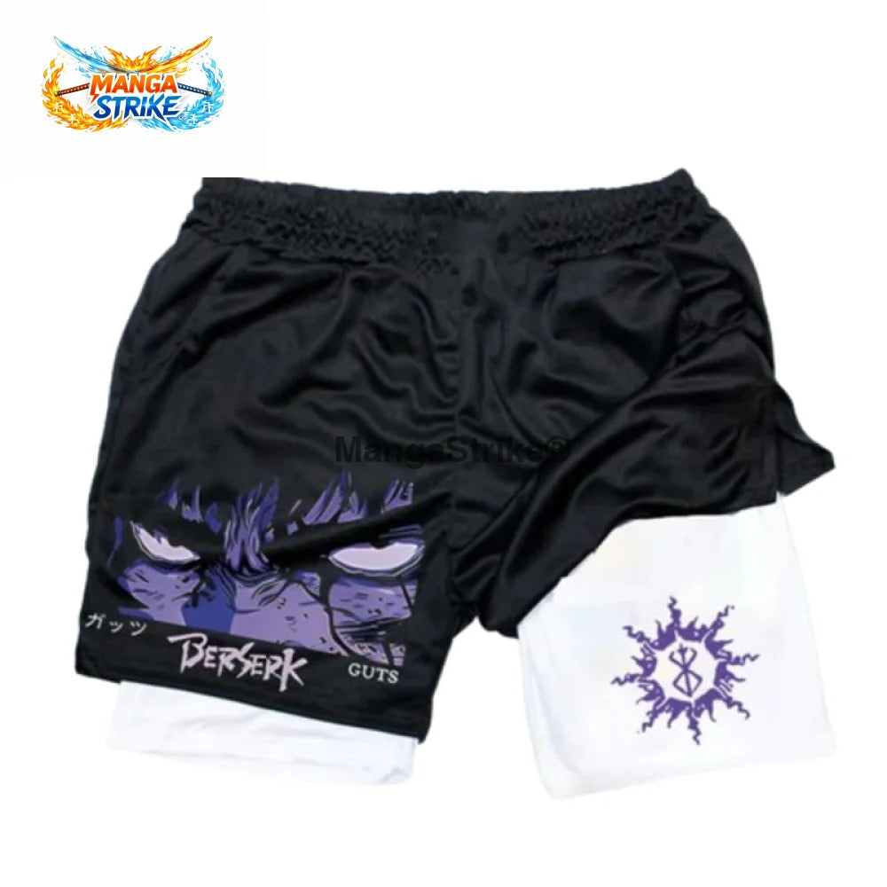 Short Berserk - Marque du Sacrifice Noir et Violet - XS