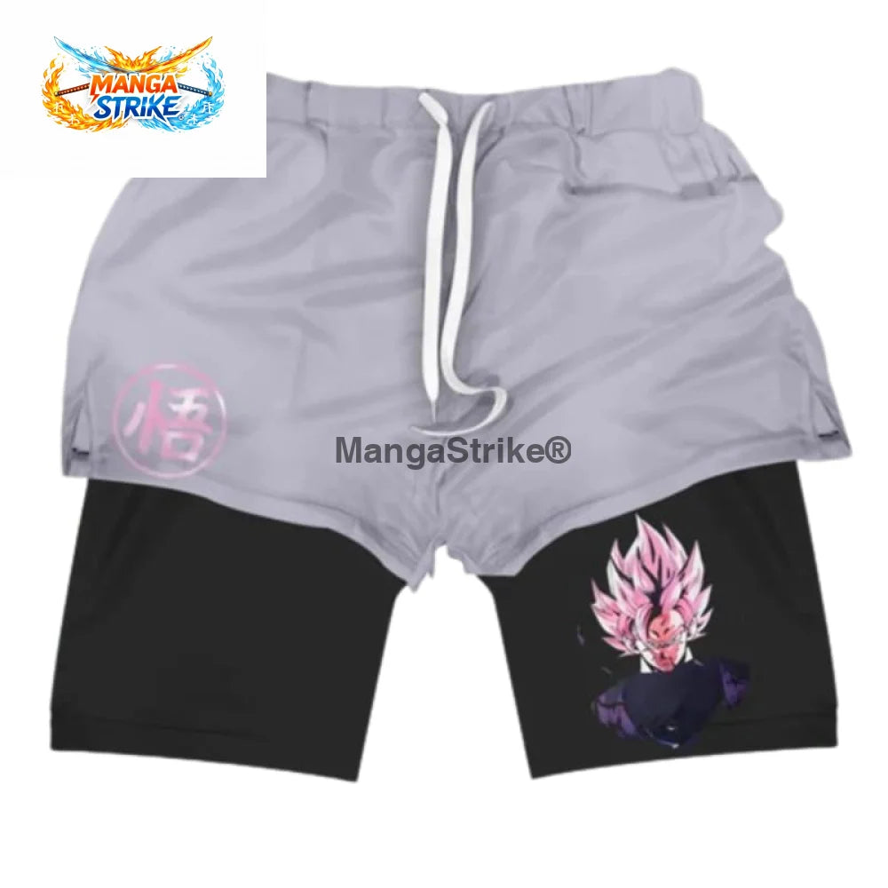 Short Dragon Ball - Black Goku Rosé - XS