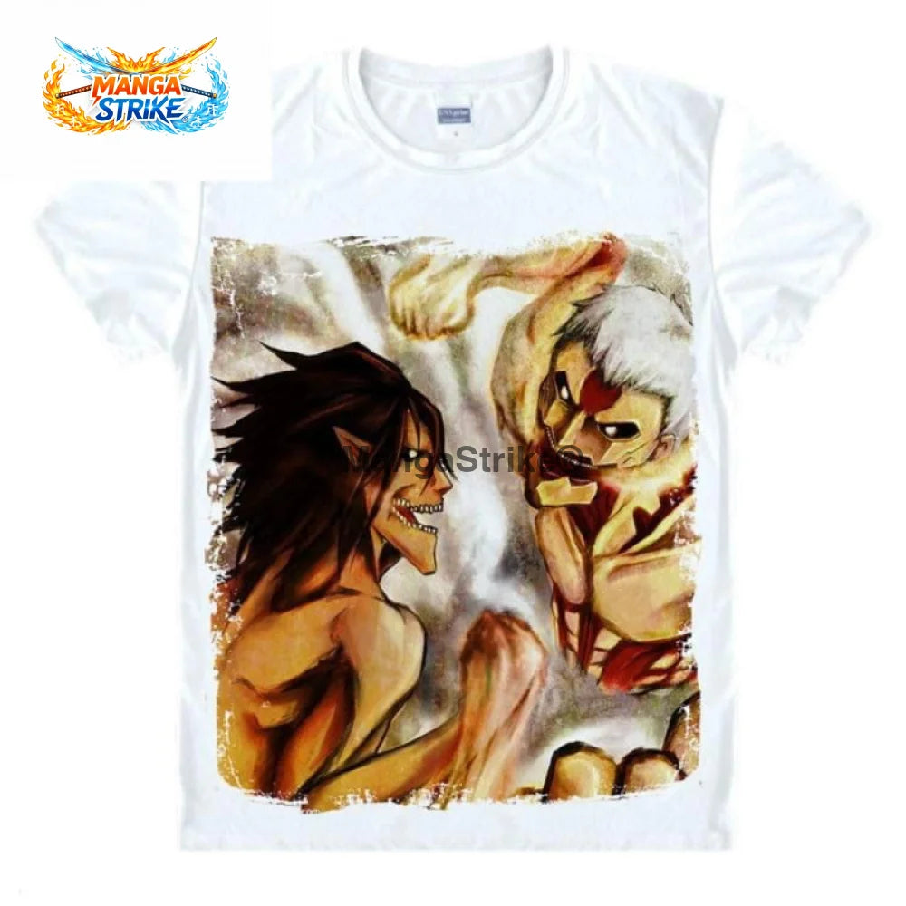T-Shirt Attaque des Titans - Eren vs Reiner - XS