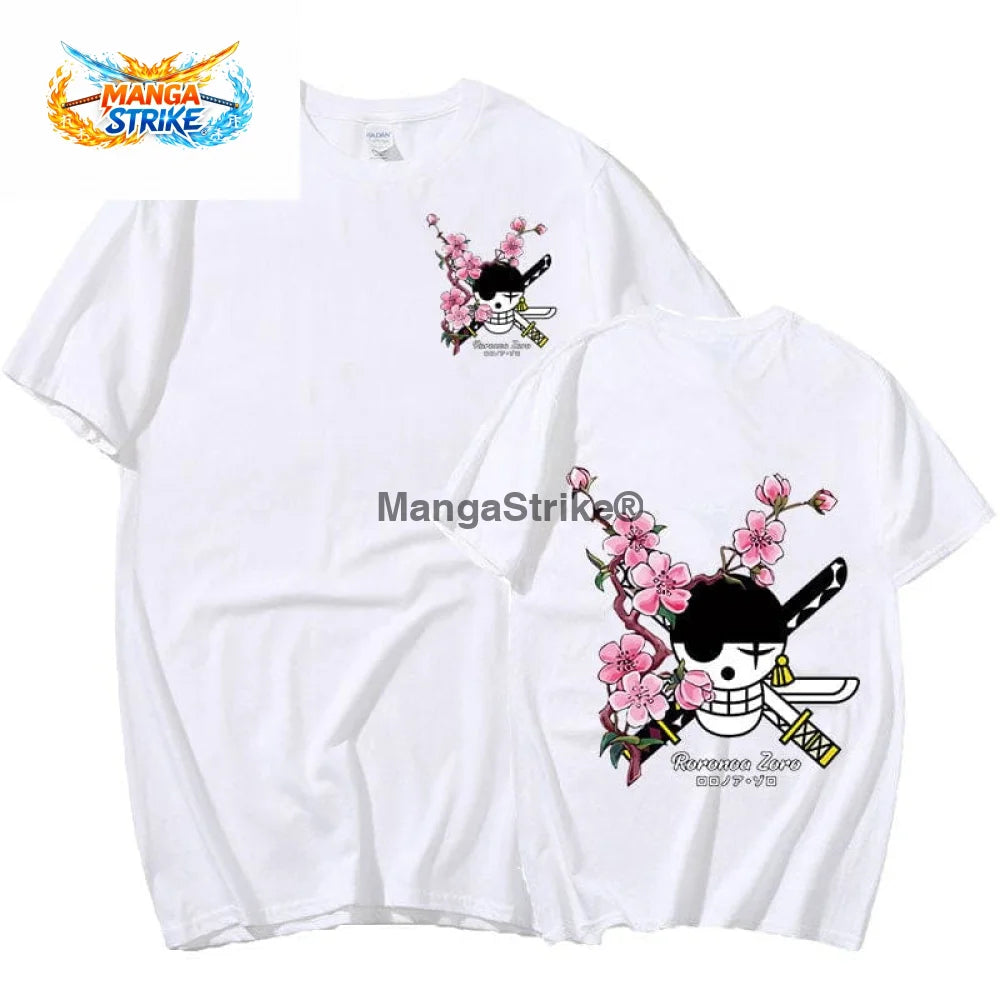 T-Shirt One piece - Logo Roronoa Zoro - Blanc / S