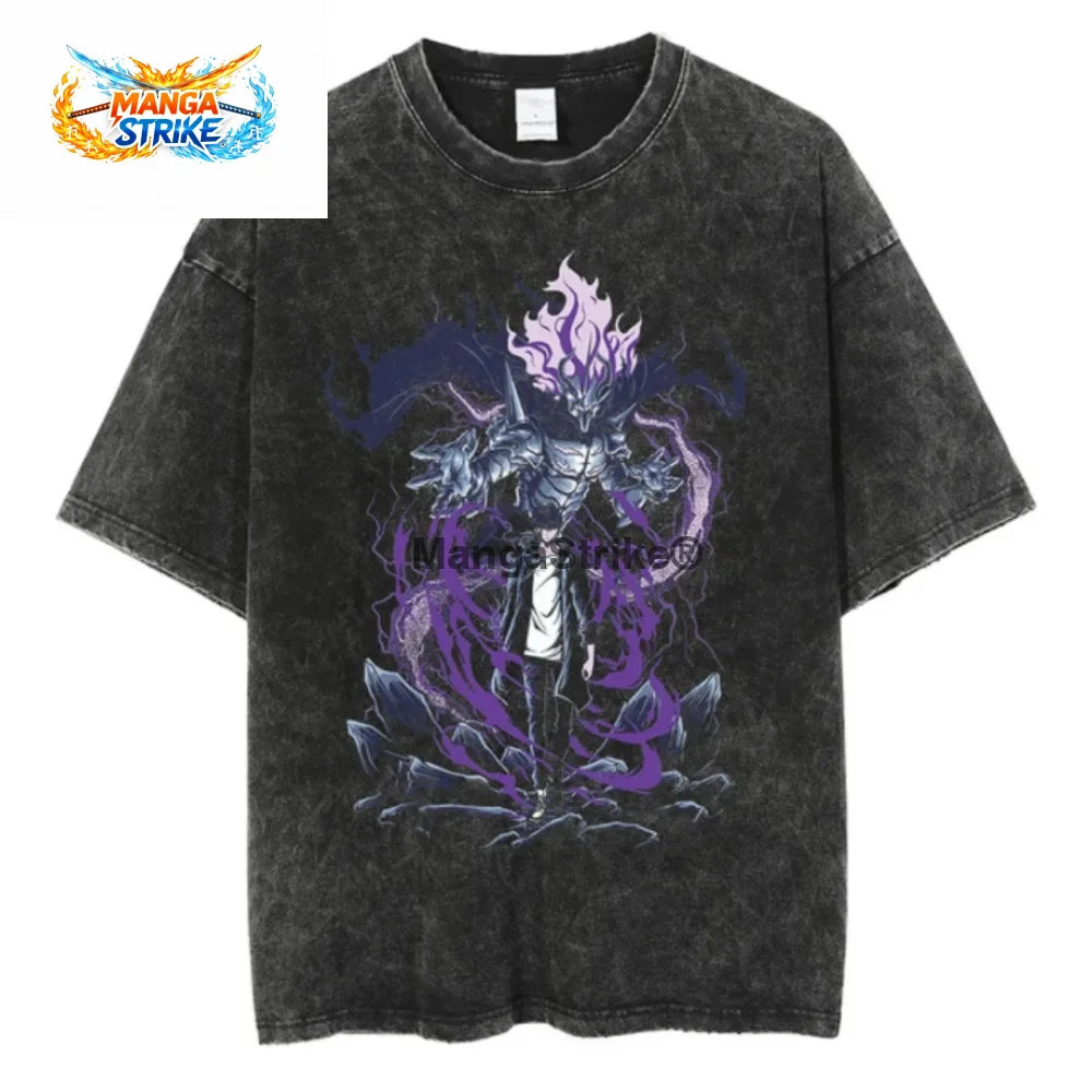 T-Shirt Solo Leveling - Oversize Le Roi des Ombres - XS