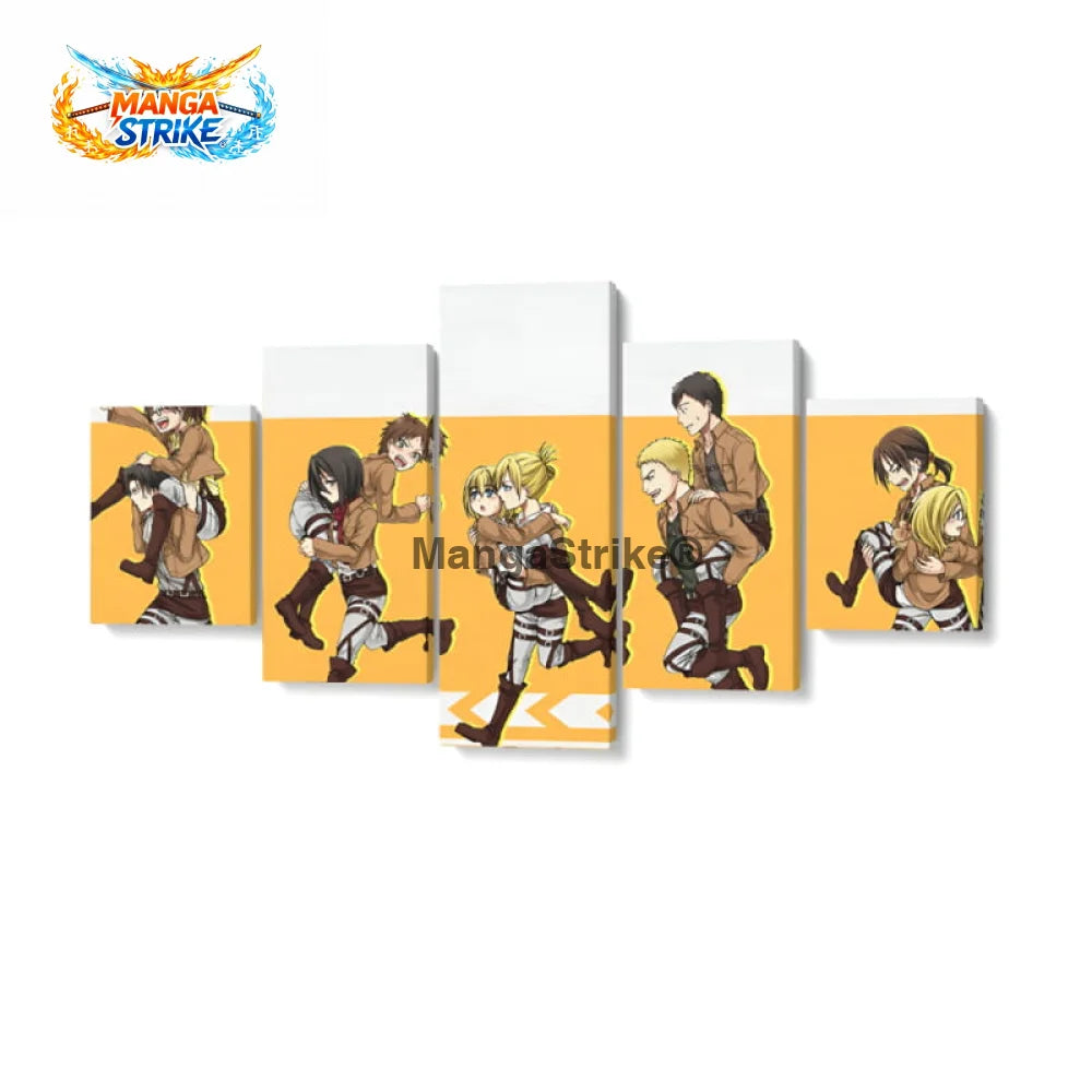 Tableau Attaque des Titans - All Stars - Moyenne taille: 20x35 20x45 20x55cm / Sans cadre - 1704