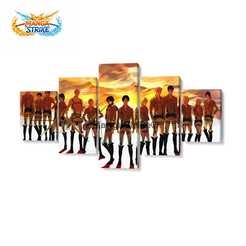 Tableau Attaque des Titans - Dream Team - Moyenne taille: 20x35 20x45 20x55cm / Sans cadre - 1704
