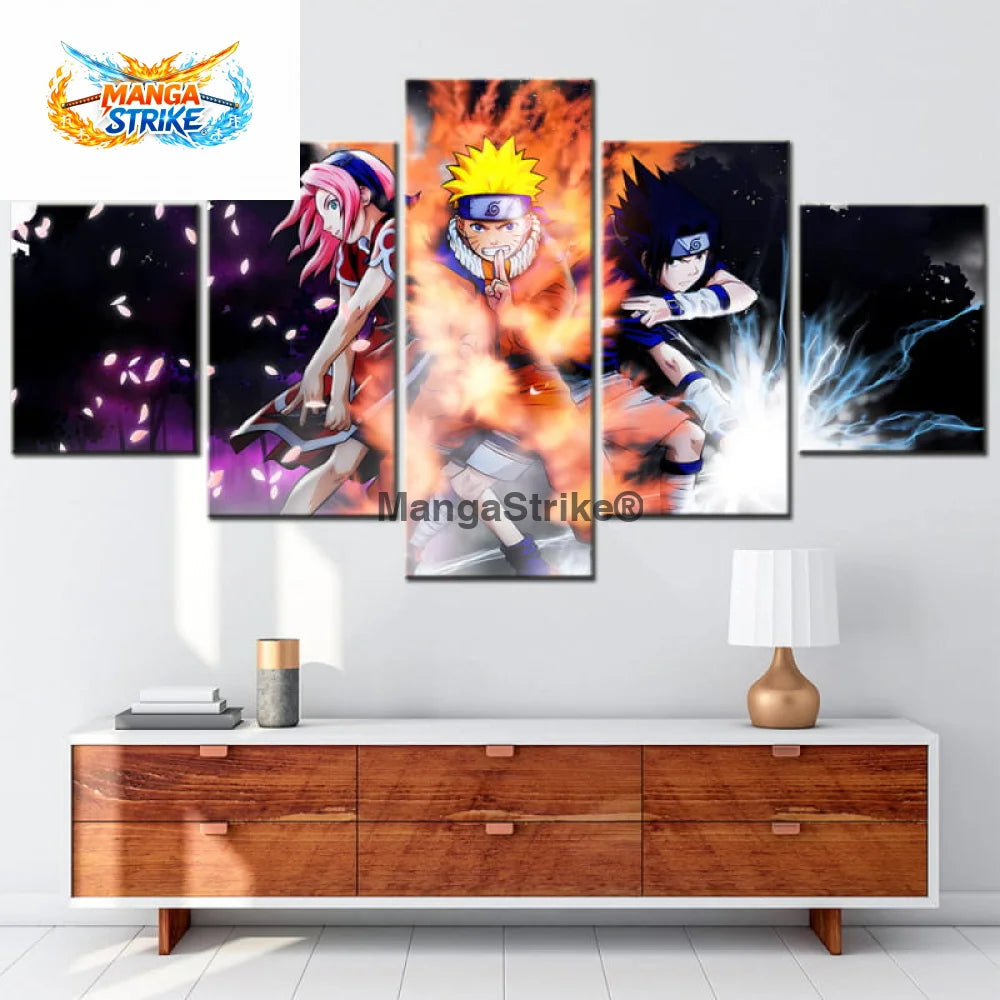Tableau Naruto - Equipe 7 Attaque Signature - 1704