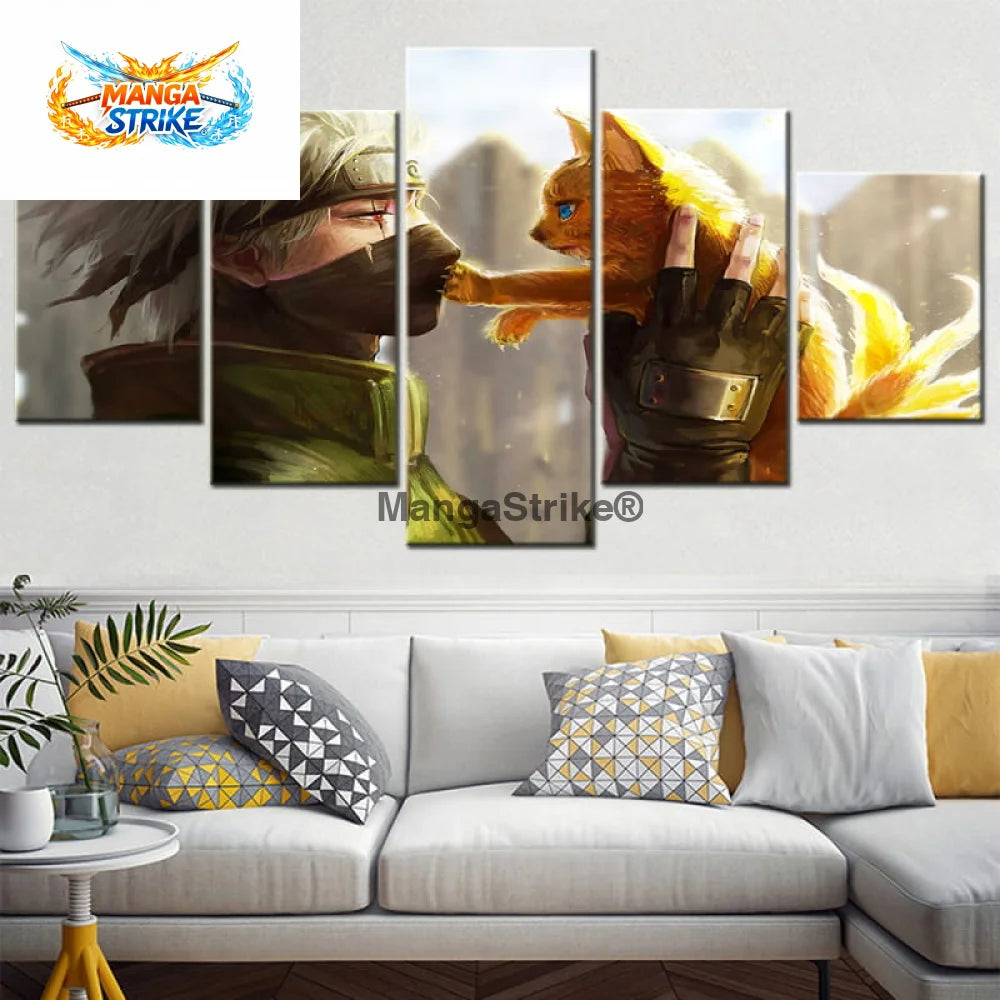 Tableau Naruto - Kakashi & Kurama - 1704