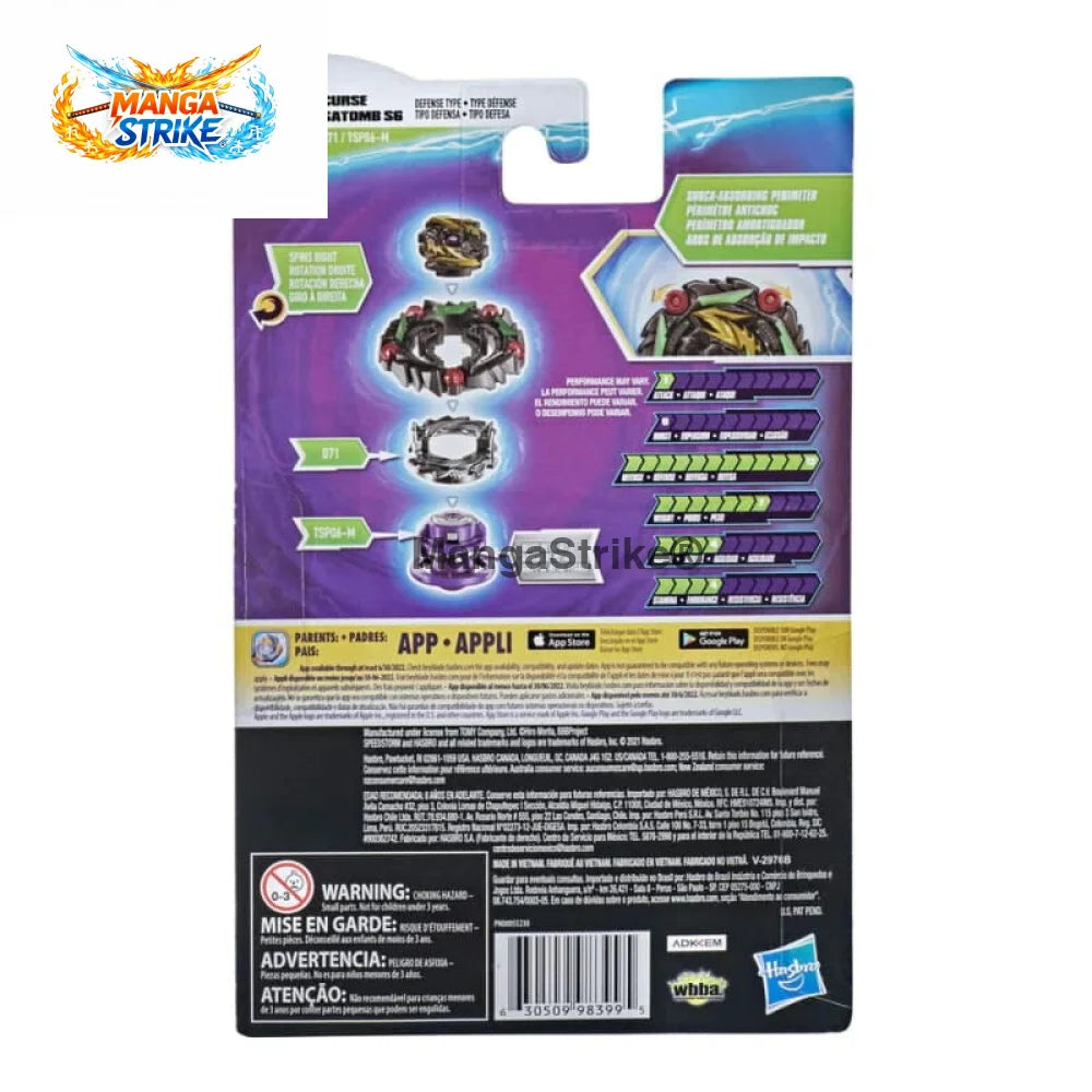 Toupie Beyblade Burst Surge - Curse Satomb S6 Hurricane Universe-SPM