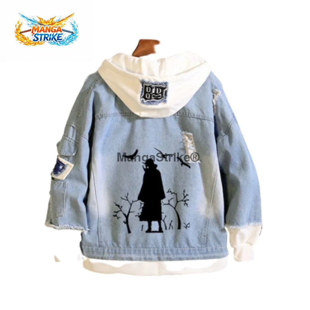 Veste Naruto - en jean Dark Itachi Uchiwa - S