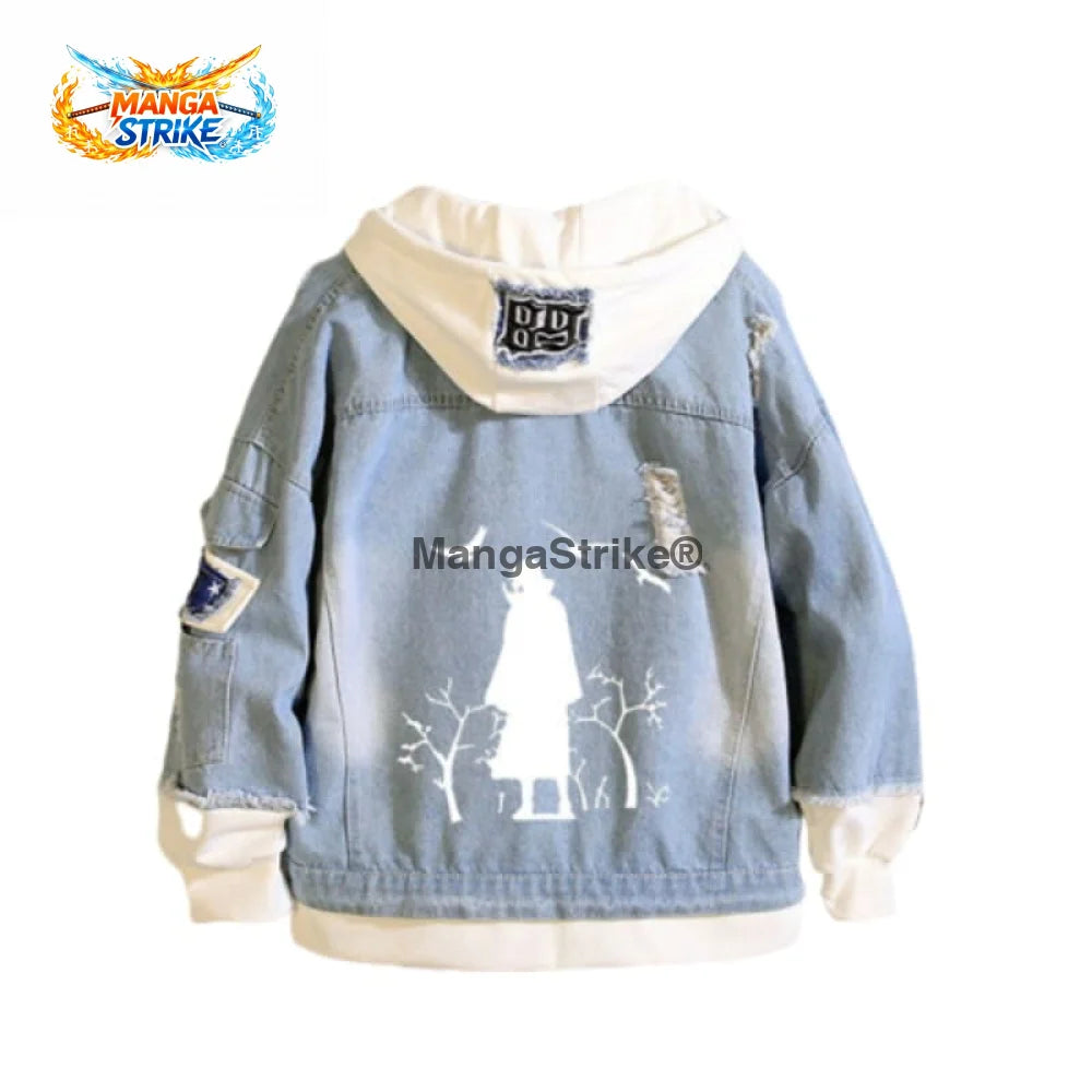 Veste Naruto - en jean Itachi Uchiwa - S