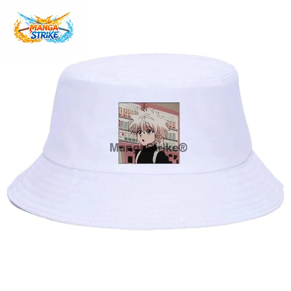 Bob Hunter X Hunter - Kirua Zoldick - Blanc - Chapeau