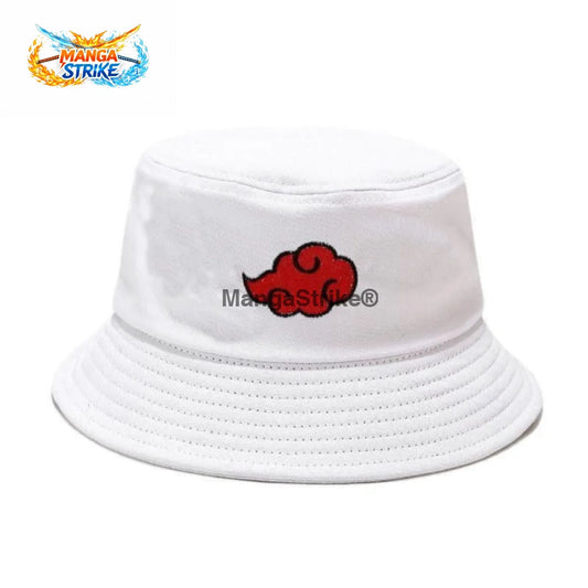 Bob Naruto - blanc Akatsuki - Blanc - Chapeau