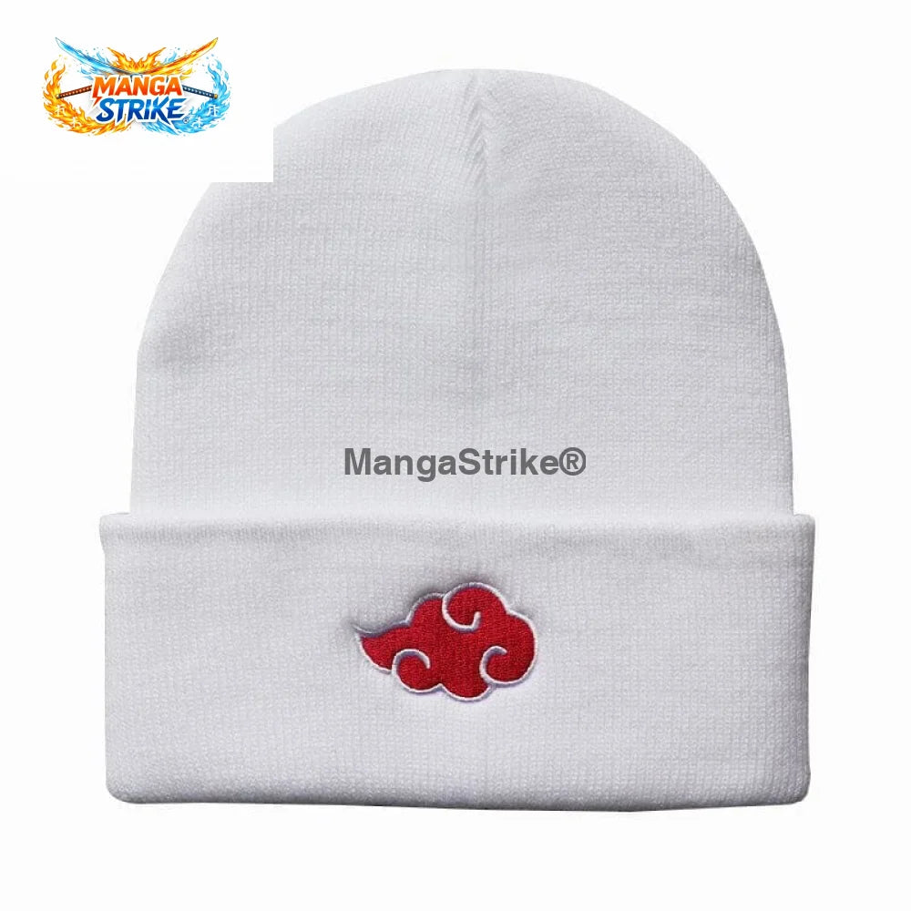 Bonnet Naruto - Noir/Blanc Akastuki - Blanc - Chapeau