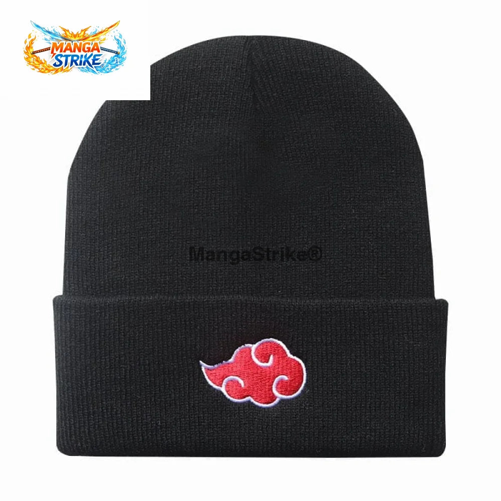 Bonnet Naruto - Noir/Blanc Akastuki - Noir - Chapeau