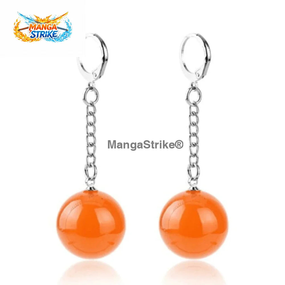 Boucles Dragon Ball Z - d’oreilles Potalas Orange - Potalas Orange - bijoux