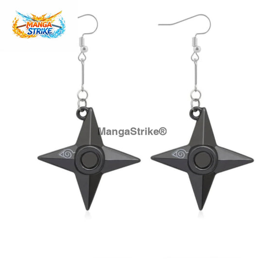 Boucles Naruto - D’oreilles Shuriken - Boucles d’oreilles Shuriken - bijoux