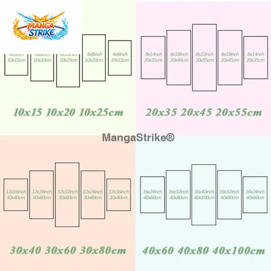 Cadres en bois - Moyenne taille: 20x35 20x45 20x55cm