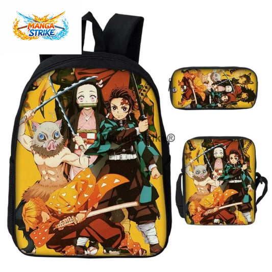 Cartable Demon Slayer - avec Trousse et Sacoche All Stars