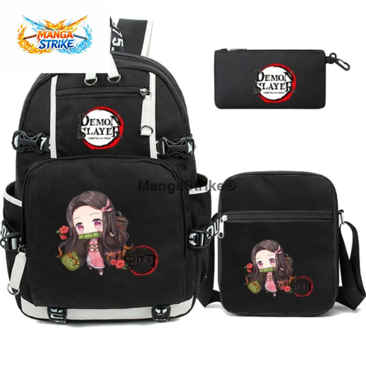 Cartable Demon Slayer - avec Trousse et Sacoche Kamado Nezuko