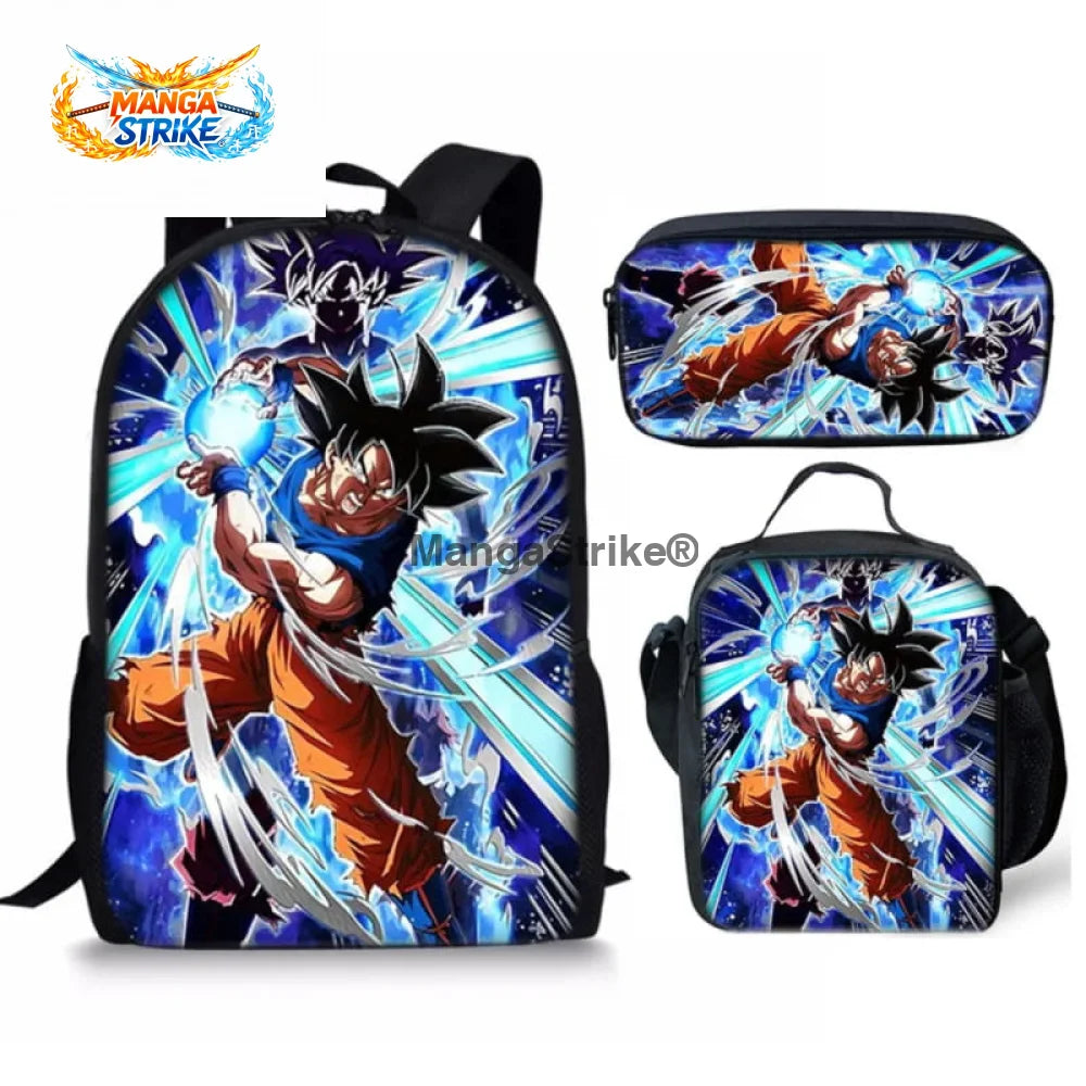 Cartable Dragon Ball Z - avec Trousse et Sacoche Migate no Gokui