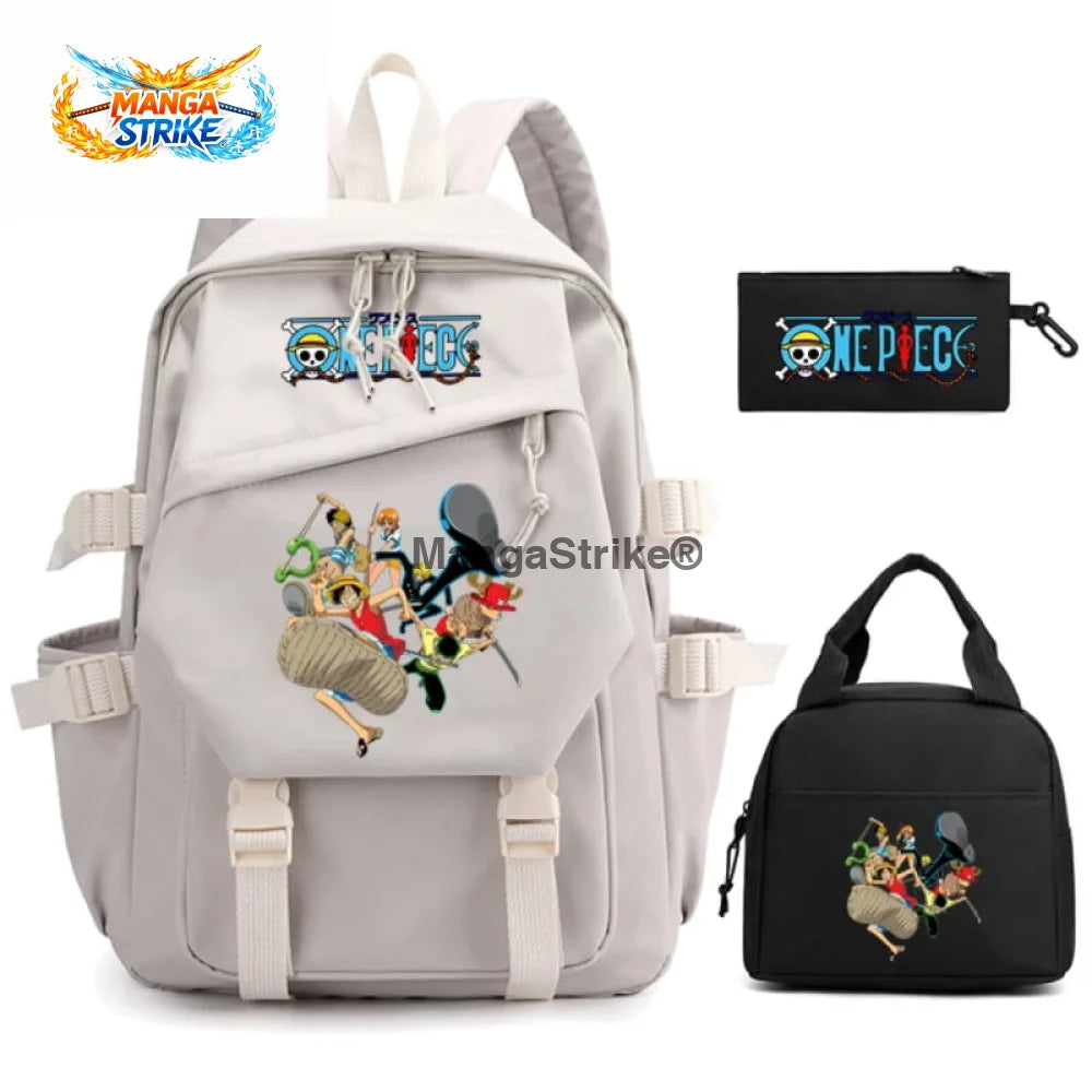 Cartable One Piece - avec Trousse et Sacoche Nakama