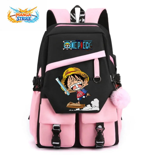 Cartable One Piece - Pink Luffy