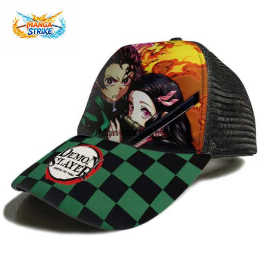 Casquette Demon Slayer - Fratrie Kamado - Tanjiro et Nezuko - Chapeau